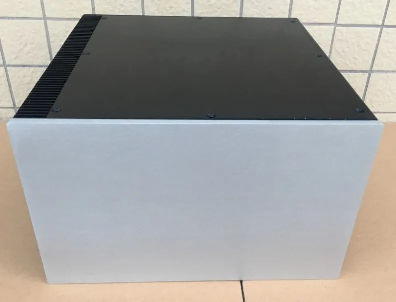 D-024 CNC все алюминиевые шасси чехол коробка шкаф для DIY аудио усилитель мощности 320 мм* 200 мм* 411 мм 320*200*411 мм