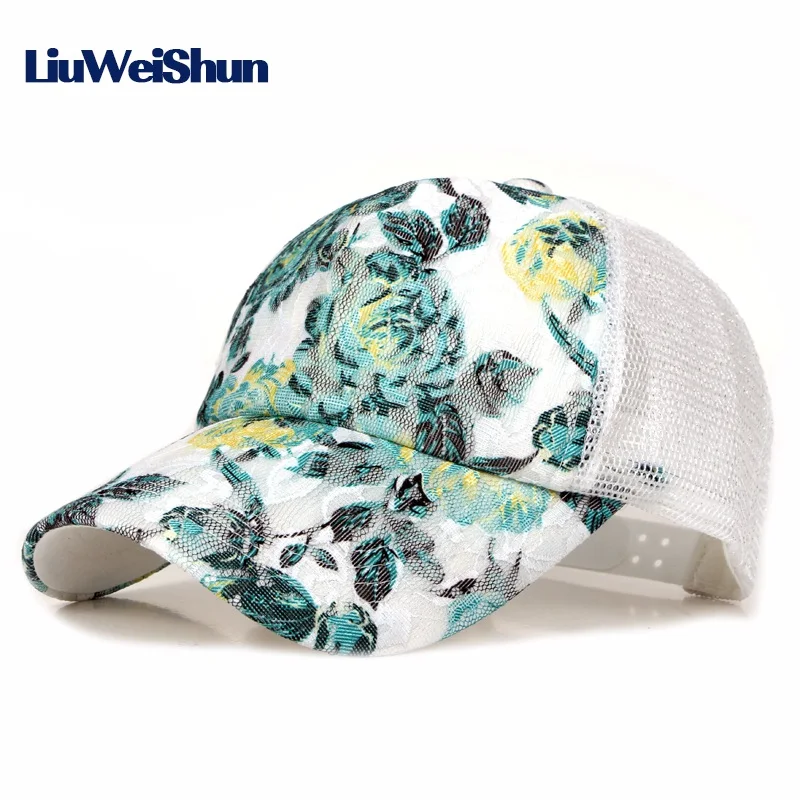 LIUWEISHUN недорогие высококачественные женские бейсболки с кружевами сетчатая