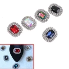 Обувь с металлическими стразами, модная блестящая обувь на клипсе с пряжкой, высокое качество, 10 видов цветов в наличии