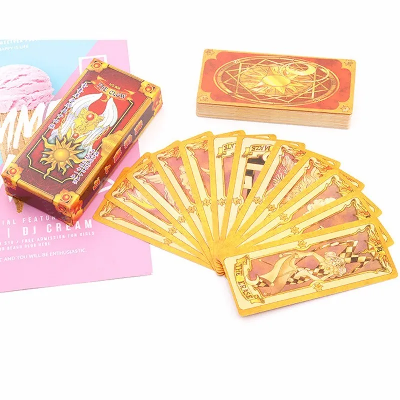 Аниме Cardcaptor Sakura Клоу карты Captor с Сакурой Таро Розовый и красный цвет КИНОМОТО