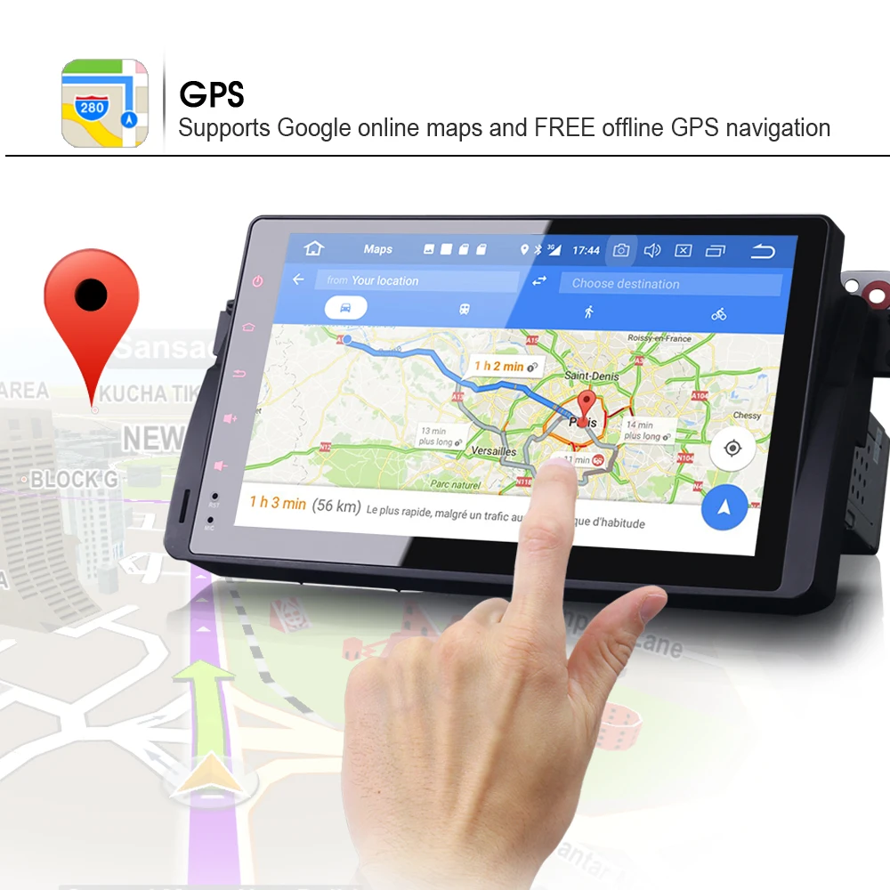 Автомагнитола 9 дюймов Android 8 0 Wi Fi RDS BT OBD GPS навигация для BMW E46 M3 3er 318 320 Rover 75 MG ZT|GPS