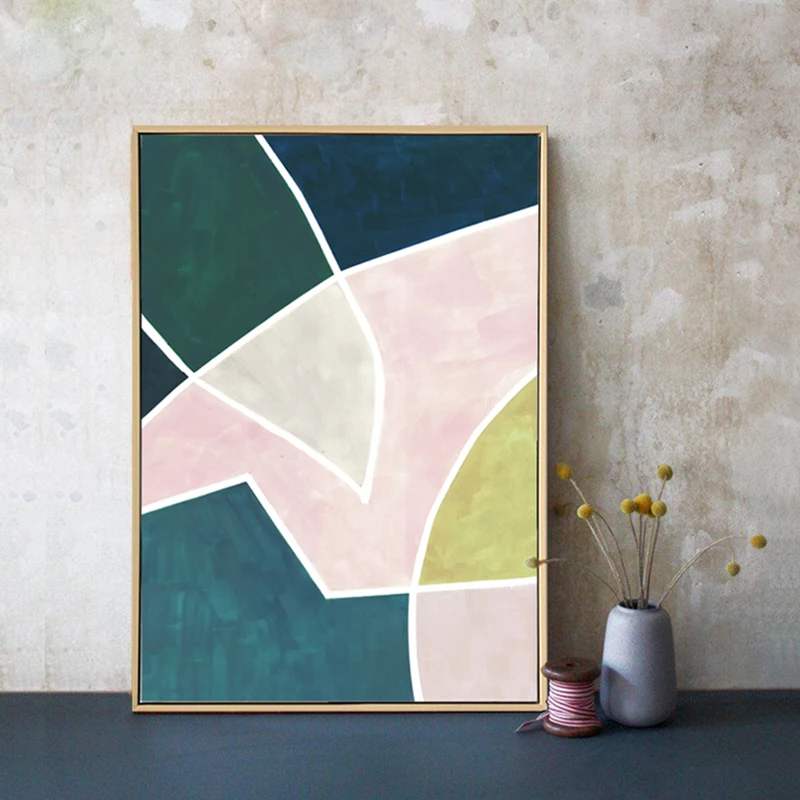 100% ручная роспись цветная Современная картина маслом на холсте без рамки