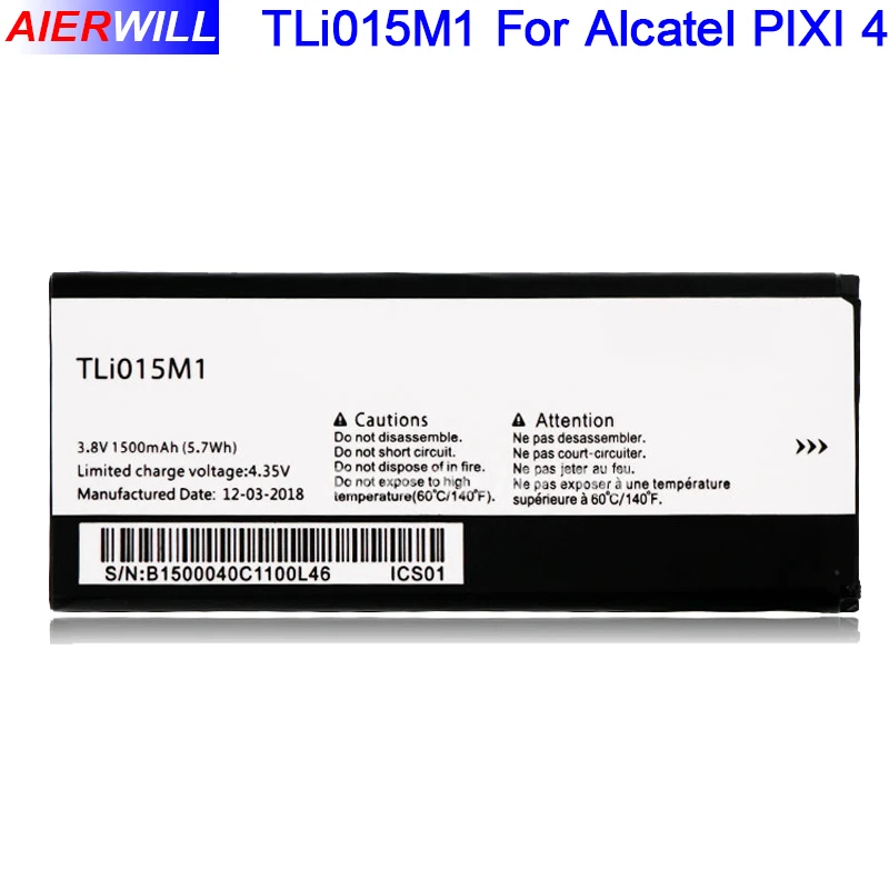 Аккумулятор для Alcatel PIXI 4 4034A 4034X 4034F 4034D 1500 мАч|Аккумуляторы мобильных телефонов| |