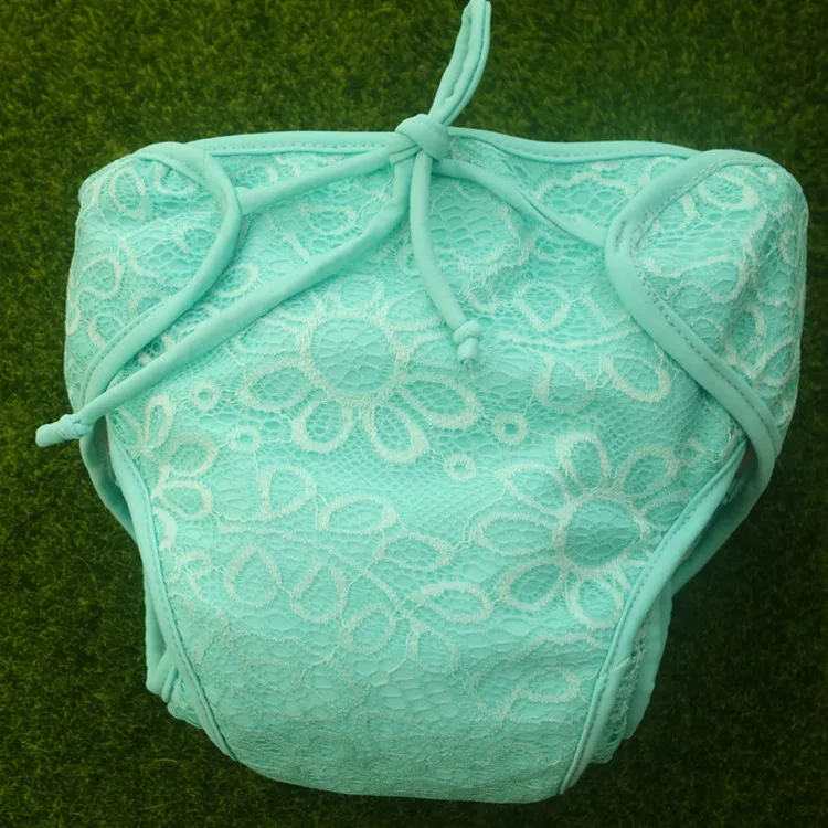 Многоразовый детский купальник регулируемый кружевной для младенцев купальные