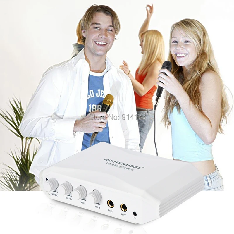 Новейший! HDMI караоке Поющая машина миксер конвертер для ПК ТВ DVD система сделать