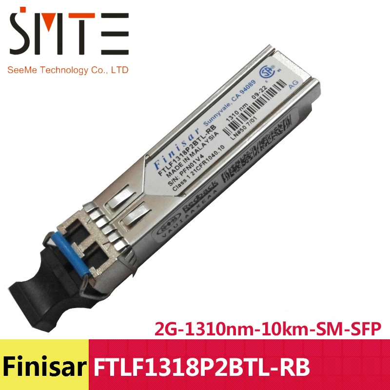 

Оптический модуль Finisar FTLF1318P2BTL-RB 2G 1310nm 10km SM SFP