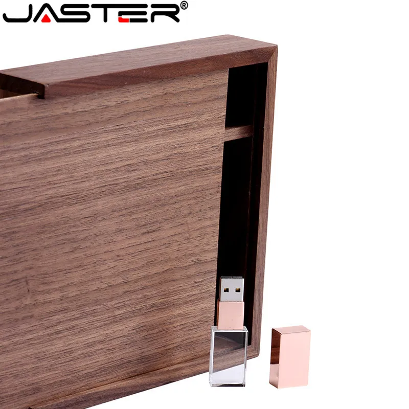 JASTER 1 шт. бесплатный логотип ореховый фотоальбом уникальный деревянный usb +
