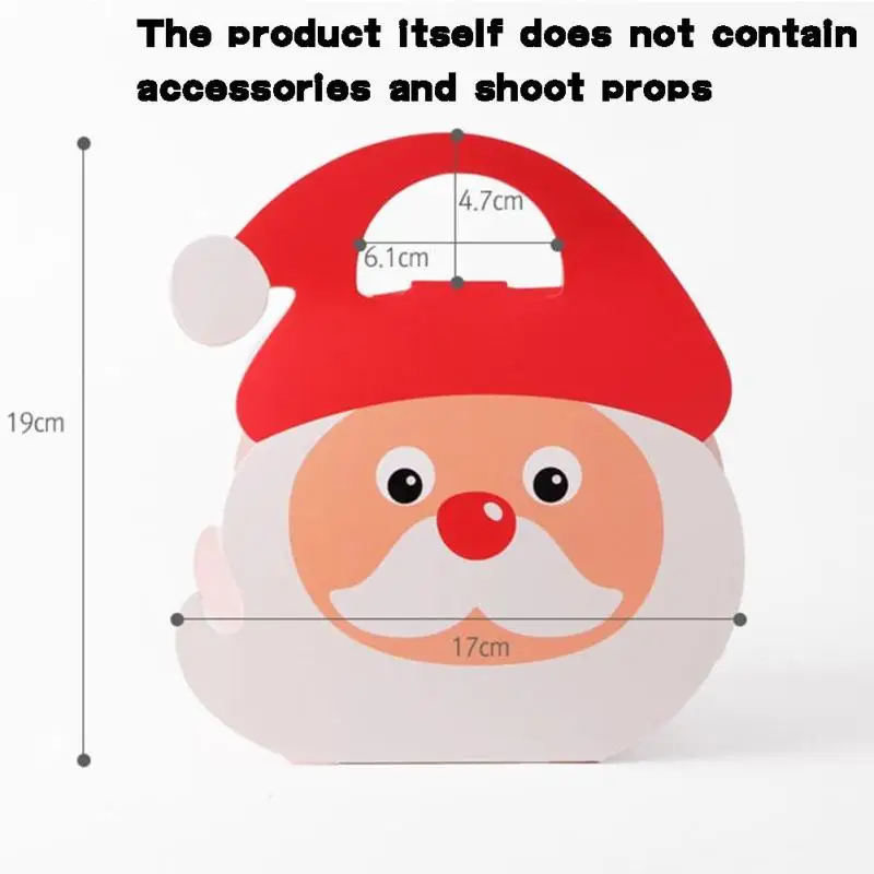 Прекрасный мультфильм Санта Клаус Портативный Рождественский подарок Box