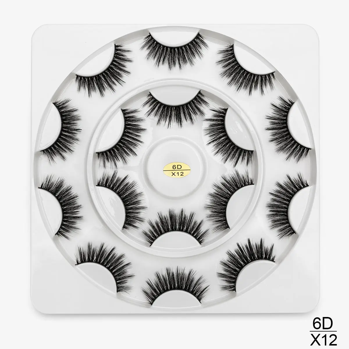 SEXYSHEEP 3/7 Plus/8 пар 3D искусственной норковые ресницы натуральные длинные накладные ресницы объем Накладные ресницы макияж расширение ресницы «maquiagem» - Цвет: 6DX12