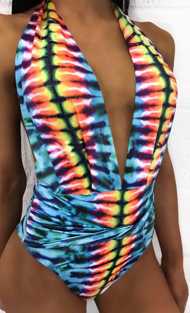 Новинка хит продаж женский сексуальный цельный купальный костюм с v образным