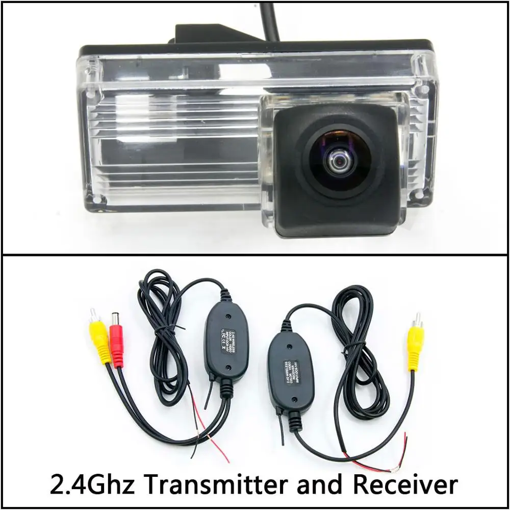 Camera With Wireless 175 градусов HD камера заднего вида для Toyota eiz Land Cruiser 120 Prado LC100 LC200 монитор парковки водонепроницаемый - Название цвета: Camera With Wireless