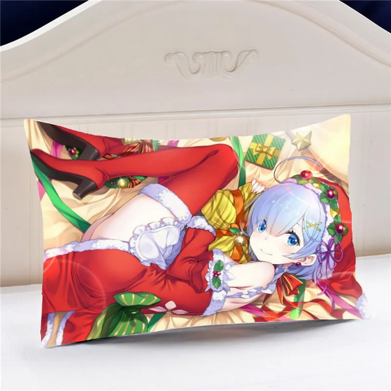 Домашний текстиль Рождество Re:ZERO Anime Rem полиэстер/Микрозамша/2WT 2way 60*40 см