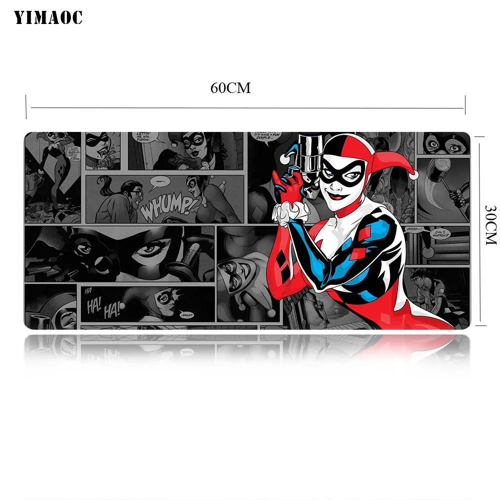 MP6 30x60cm YIMAOC Харли Куинн Коврик для компьютерной мыши коврик для мыши Противоскользящий натуральный резиновый игровой коврик для мыши 30x60 см - Цвет: MP6 30x60cm