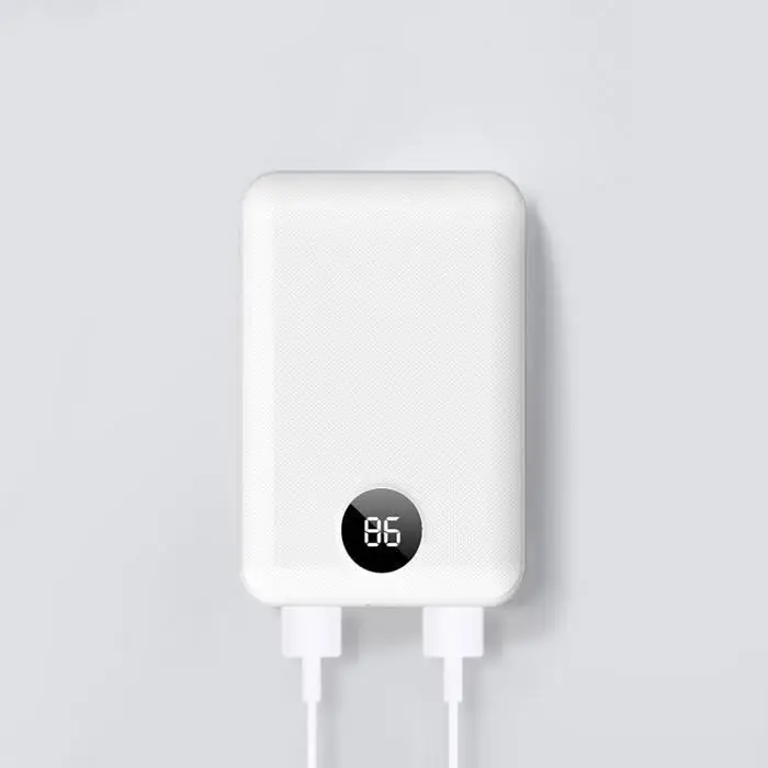 10000mAh Карманный мини банк питания двойной USB мобильный Банк внешняя батарея