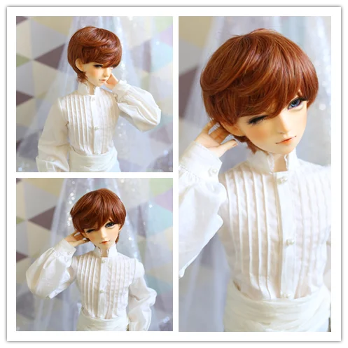 Парик для куклы BJD короткие волосы мужчин и женщин высокая температура шелк