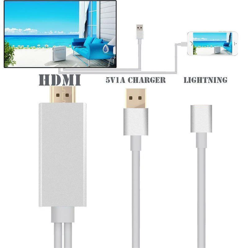 AHHROOU 1 8 м Pin к HDMI кабель HD 1080P конвертер адаптер USB для передачи данных ТВ цифровой AV