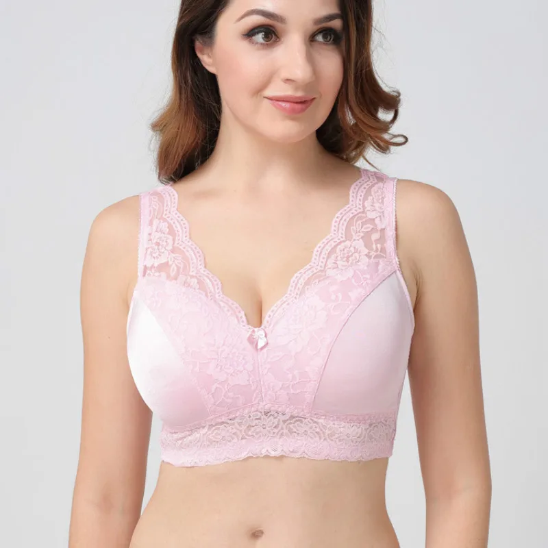 Бюстгальтеры больших размеров для женщин нижнее белье кружевной бюстгальтер с