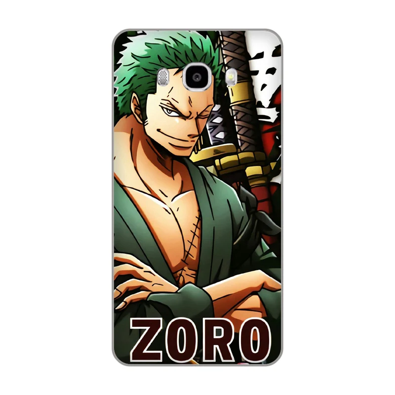 Горячая кровь мультфильм One Piece Зоро Мягкие TPU чехол для телефона Samsung Galaxy A3 A5 A7 ON5 ON7