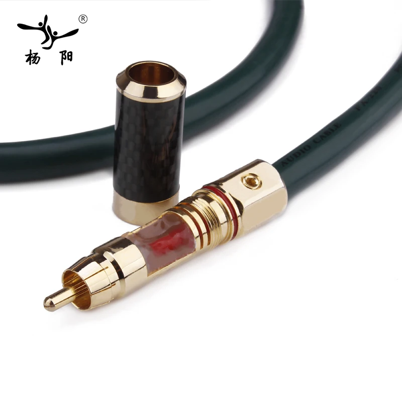 YYAUDIO одна пара FA 220 Hifi XLR кабель Высокое качество OCC 2 RCA мужской аудио кабель|2 rca|2 rca
