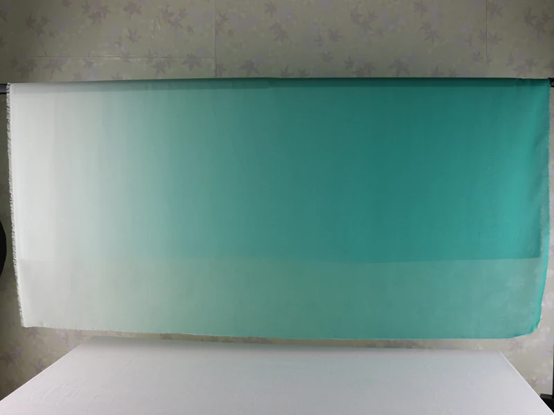 Зеленый Омбре шифон материал свадебное платье текстиль Tecido|chiffon material|chiffon tecidoombre