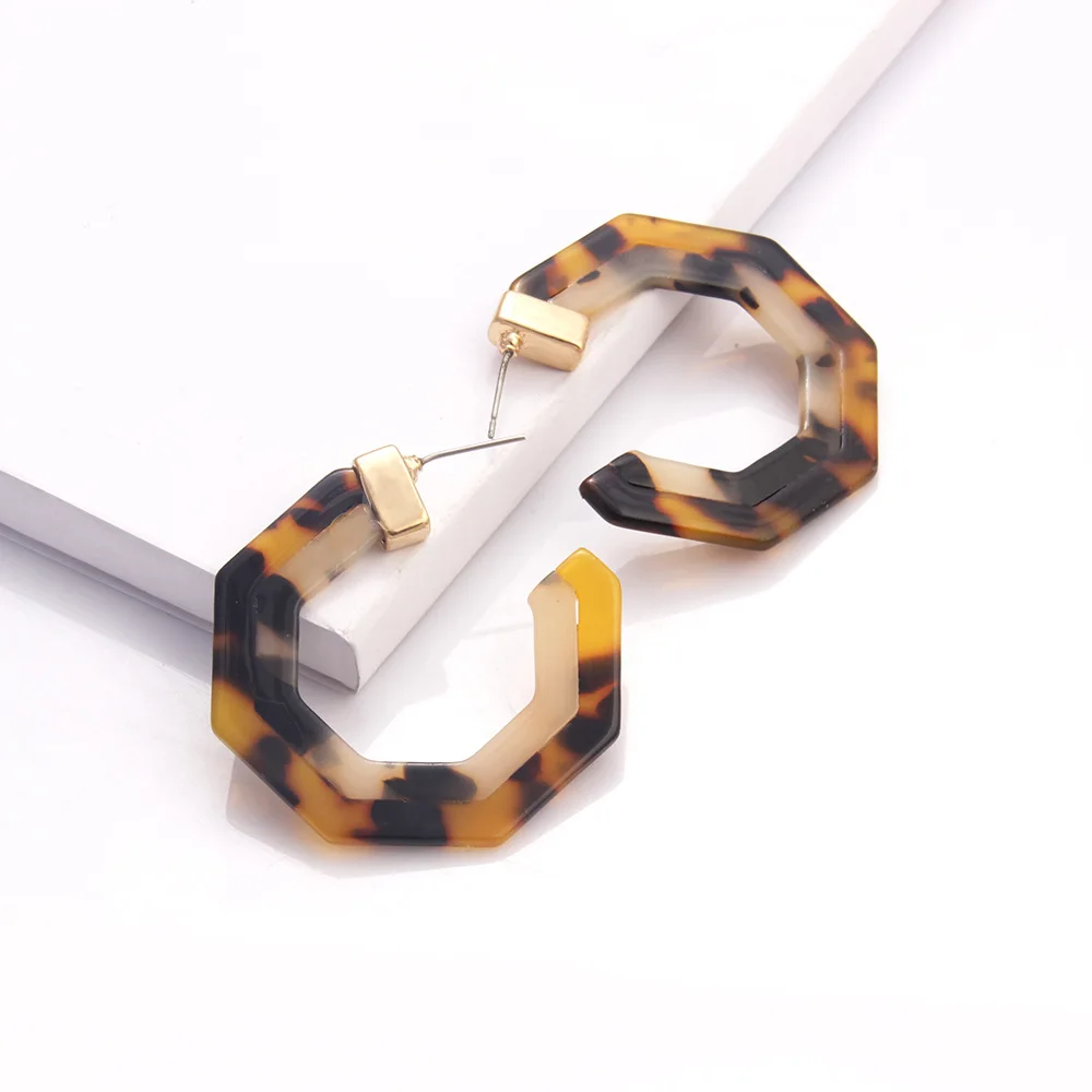 Женские разноцветные акриловые серьги MESTILO корейские капли из ацетата с