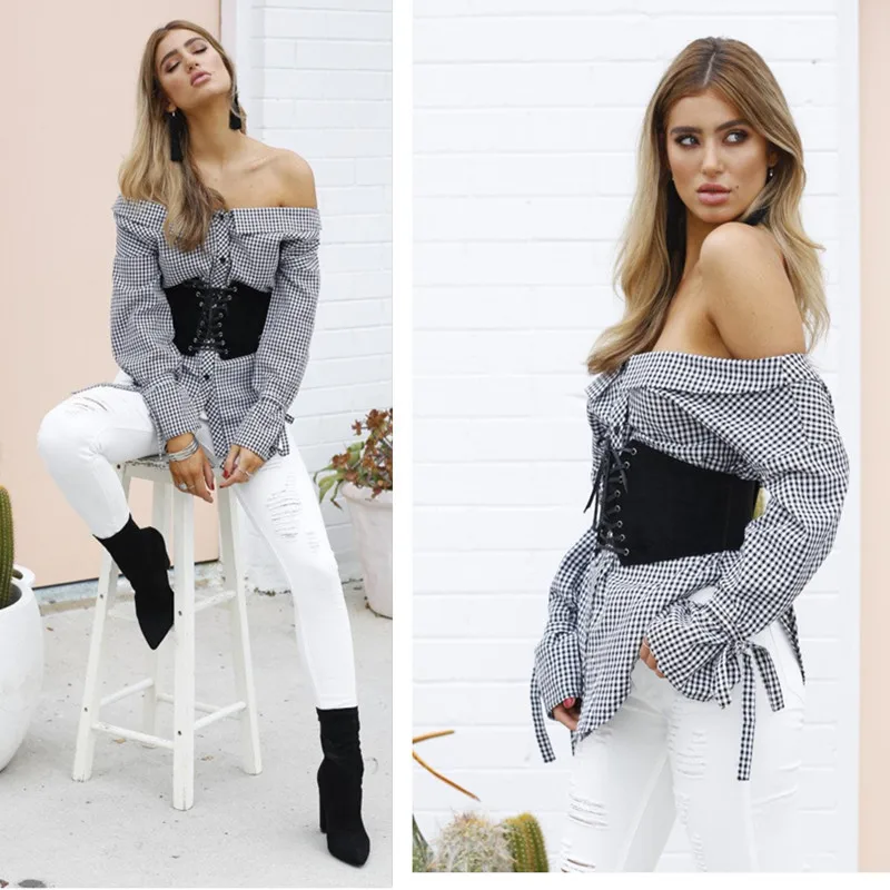 Новая мода осень плед лук Для женщин blusas Лидер продаж кимоно рубашка летние Топы