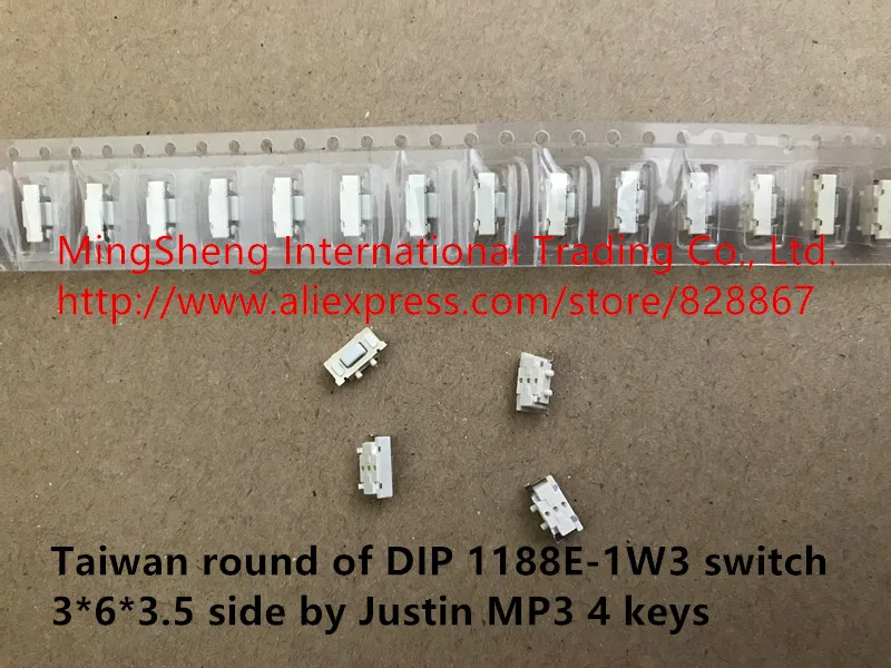 Оригинальный новый 100% горячая точка импорт Круглый DIP 1188E 1W3 переключатель 3*6*3 5