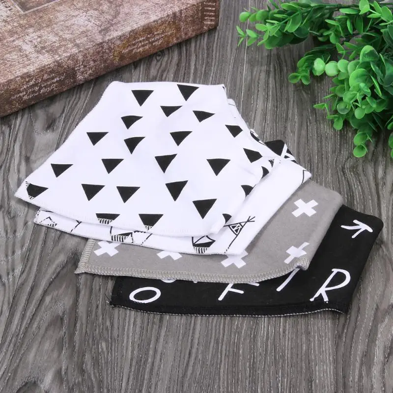 4 шт./компл. детский треугольный слюнявчик для прорезывания зубов нагрудник