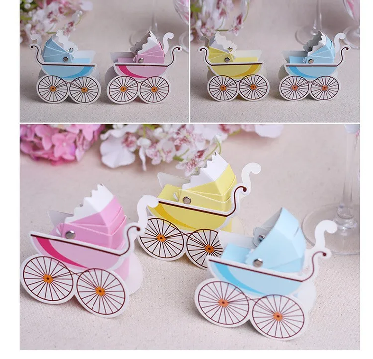 Горячая Распродажа 300 шт./лот коробки для коляски конфет Детские Чехлы в форме