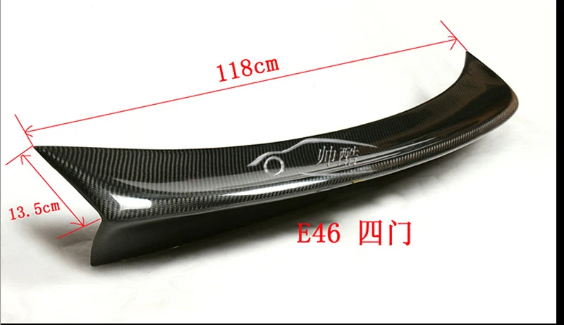 

CSL Style Black Rear Carbon Fiber Trunk Duckbill Rear Spoiler Wing for BMW E46 2DR/4DR Sedan 2001-2005
