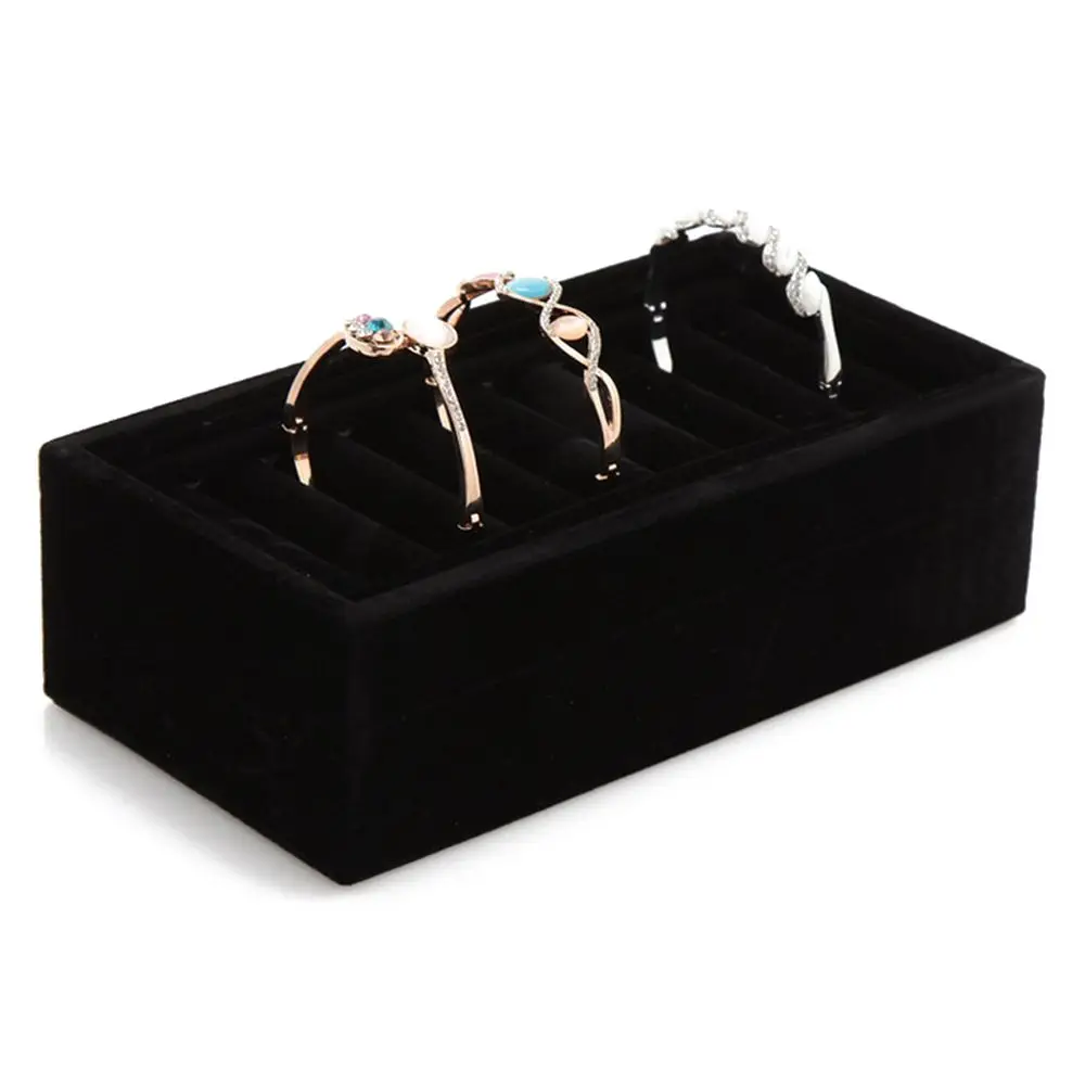 

Velvet Jewelry Packaging & Display For Bangle Bracelet Display 3 Colors Jewelry Display Cases