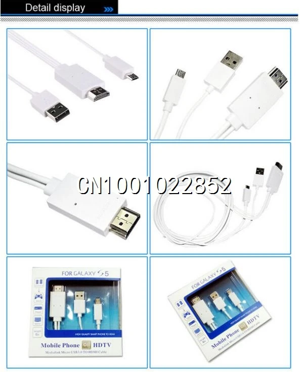 2M HD1080P Micro USB MHL to HDMI HDTV Adapter Converter Mobile Phone Digital Cable for Samsung Galaxy S3 S4 S5 NOTE2 NOTE 3 | Мобильные