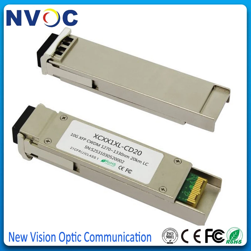 CWDM-XFP-LR 10 Гбит/с CWDM 20 км 1470nm ~ 1610nm двойной LC XFP модуль приемопередатчика нм