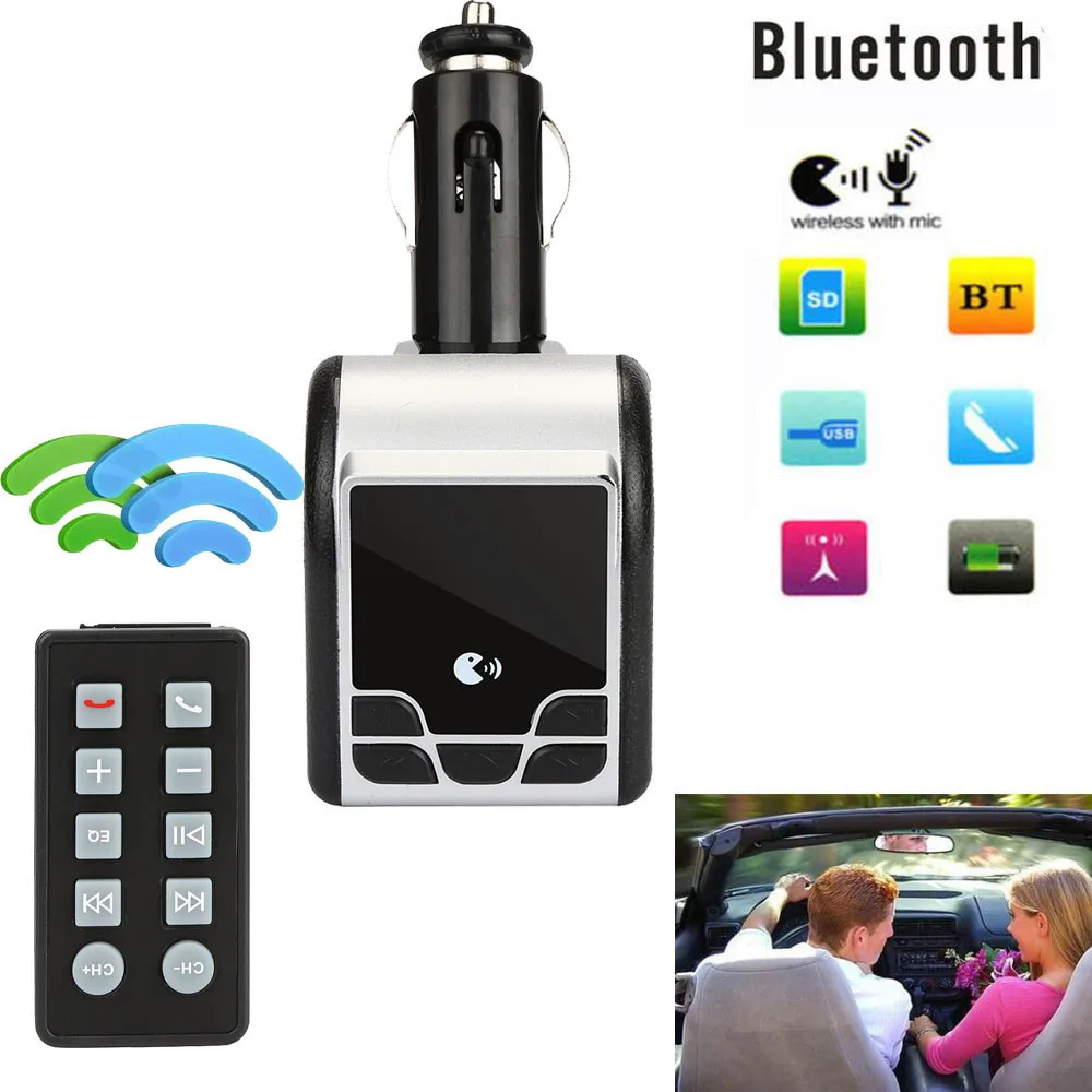 Автомобильный комплект с Bluetooth MP3-плеер fm-передатчик беспроводное радио USB