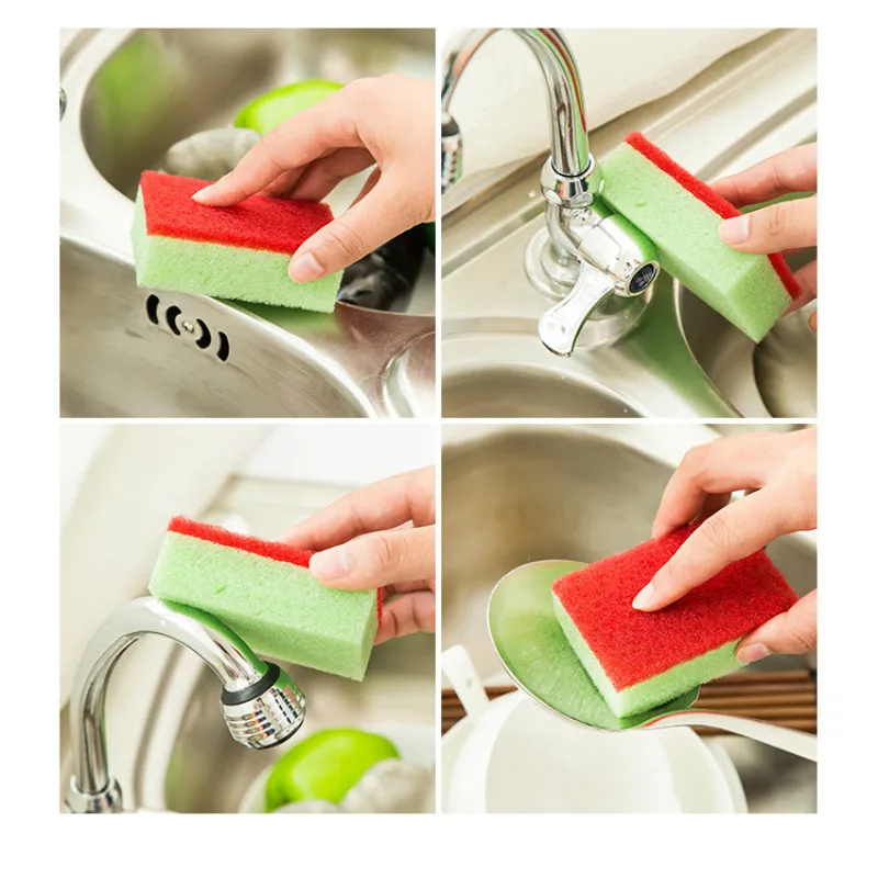 

10pcs/lot Multifunctional colorful Sponge Eraser Cleaner brush Kitchen tools Bathroom Cleaning Tools Sponge