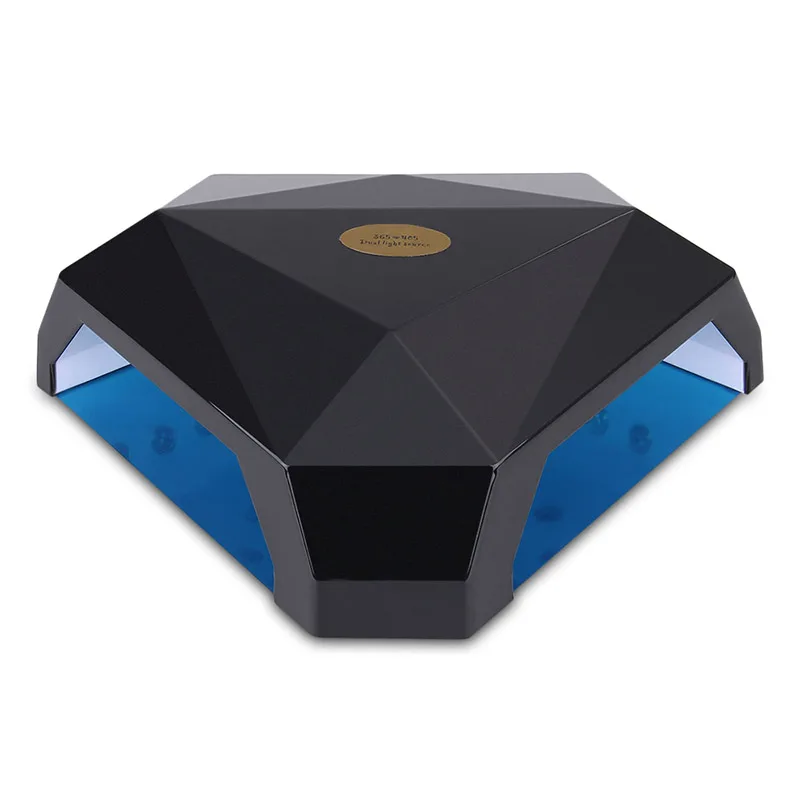 black EU Plug 60 Вт Маникюрный Инструмент светодиодный/УФ Сушилка для ногтей Автоматическая Индукционная лампа для геля для ногтей отверждение всех гелей для ногтей режим таймера UK/US/EU/AUplug - Цвет: black EU Plug