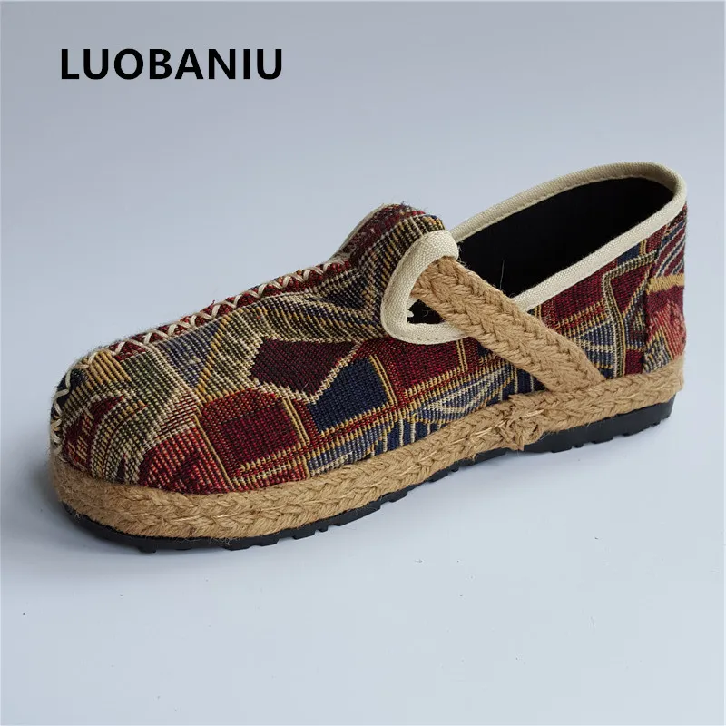 Женские туфли-лодочки ручной работы Повседневные Дышащие туфли в рыбацком стиле