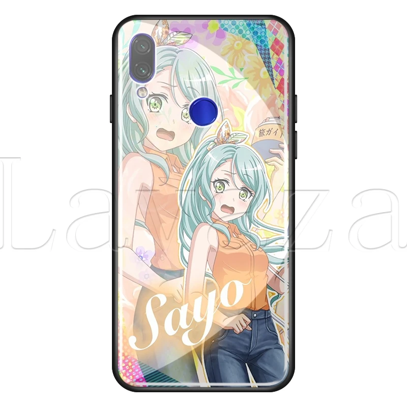 TG7 Lavaza BanG Dream закаленное стекло TPU случай для Redmi Примечание 4X5 6 6A 7 Pocophone F1 - Цвет: TG7