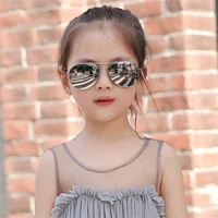 zxwlyxgc child pretty goggles girl alloy sunglasses fashion boy girl child classic vintage cute sun glasses