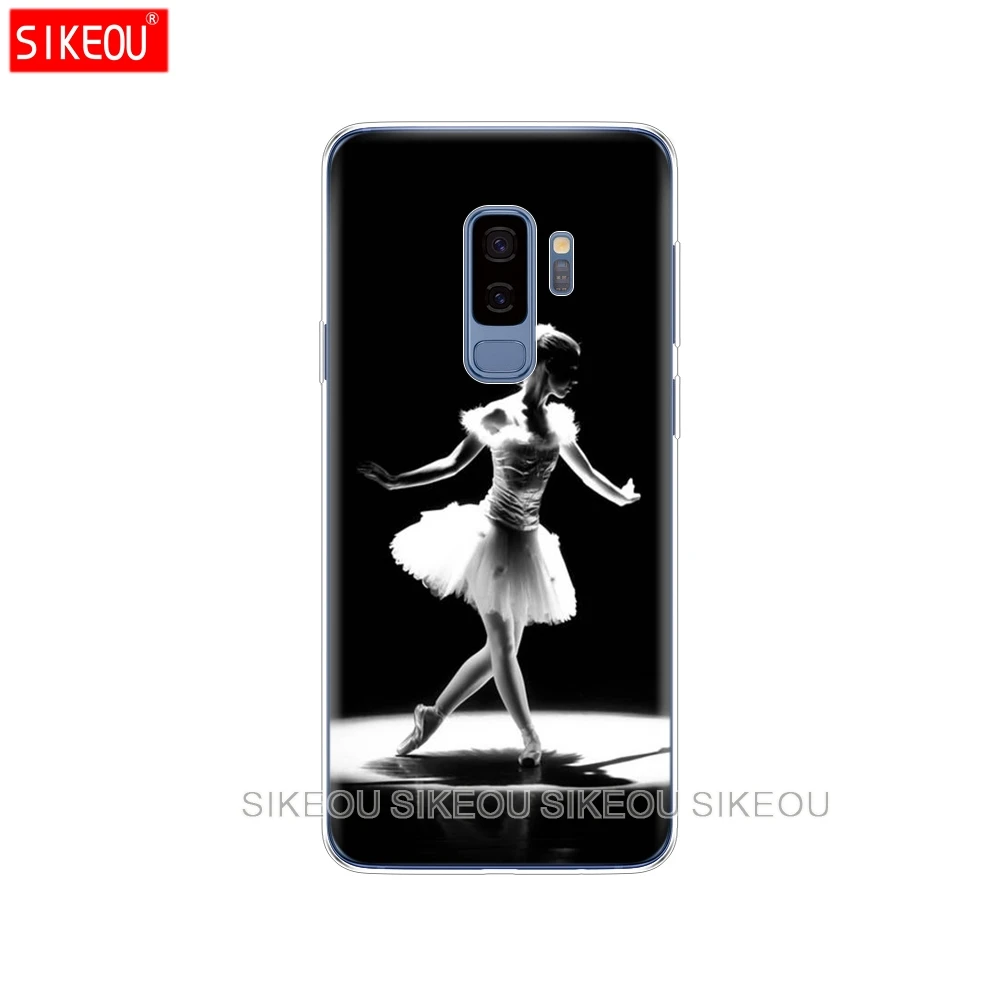 Силиконовый чехол для Samsung Galaxy S9 S8 S7 S6 edge S5 S4 S3 PLUS телефона бролок балерина