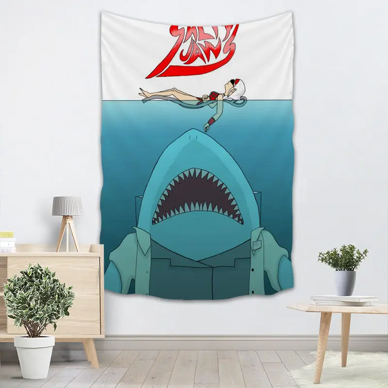 Shark Арт гобелен настенный Декор для домашней вечеринки на день рождения