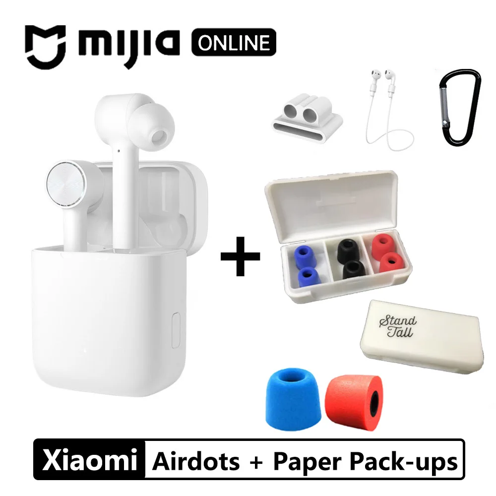 air with Superman Xiaomi Airdots Pro Bluetooth наушники Air TWS гарнитура истинный беспроводной стерео смарт сенсорный ANC автоматическая пауза кран управление спортивные наушники - Цвет: air with Superman