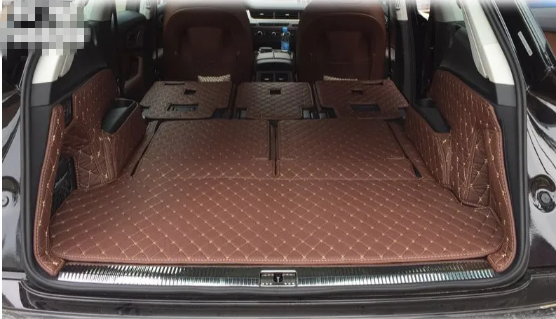 Высокое качество! Коврики багажника для Audi Q7 7 мест 2018-2015 водонепроницаемые Для 2016