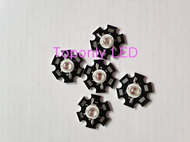 

5w high power led bulb 585-595nm yellow color chip led diodes lamp soldering with 20mm pcb 500pcs/lot wholesale DHL freeshipping