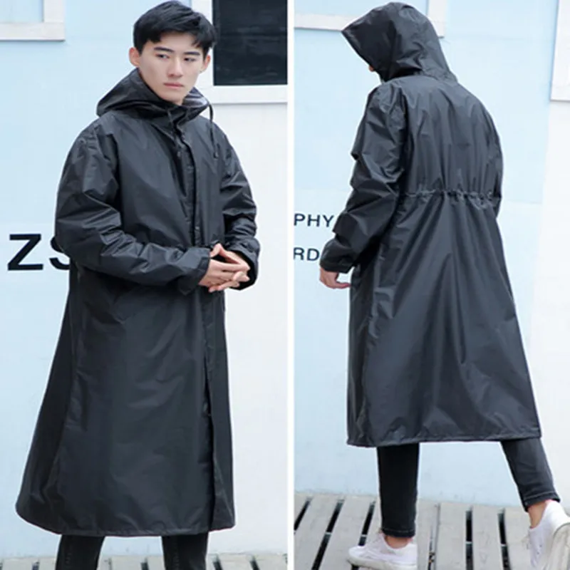 Длинные дождевики женские мужские водонепроницаемые уличные дождевые пончо