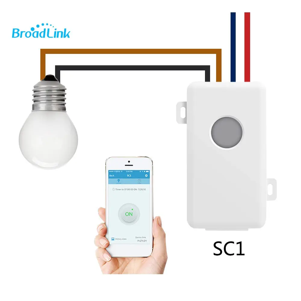 Смарт переключатель Broadlink SC1 Wi Fi приложение 2 4 ГГц пульт управления синхронизация