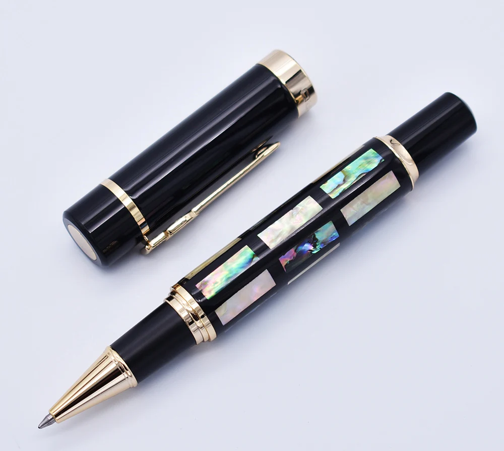 Шариковая ручка Jinhao большого размера с заправкой яркий жемчуг зеленая морская