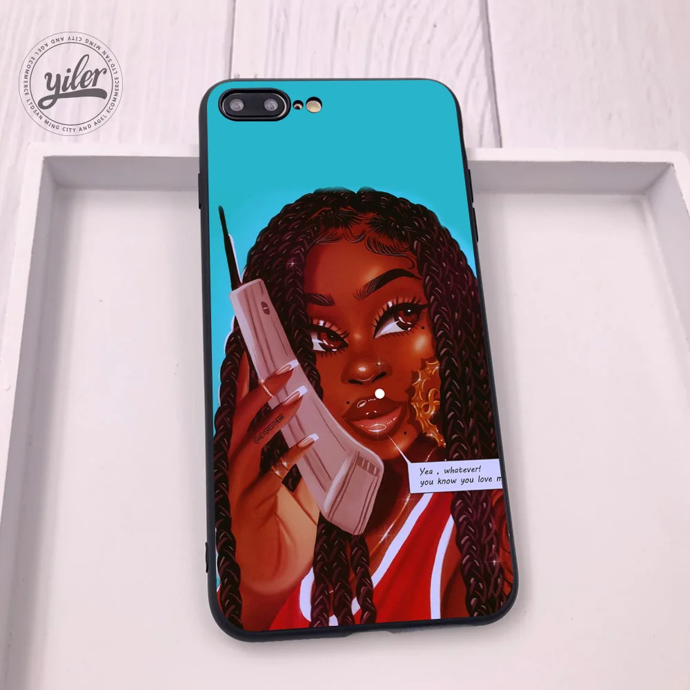 Модный черный чехол для девочек iPhone 11 Pro XS Max, чехол для телефона, чехол для iPhone XS XR 6 7 8 Plus чехол для iPhone 5 5S SE 6S