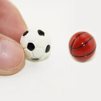 1pc 16112 dollhouse miniature sports ball soccer and basketball decoration doll accessories dollhouse decoration