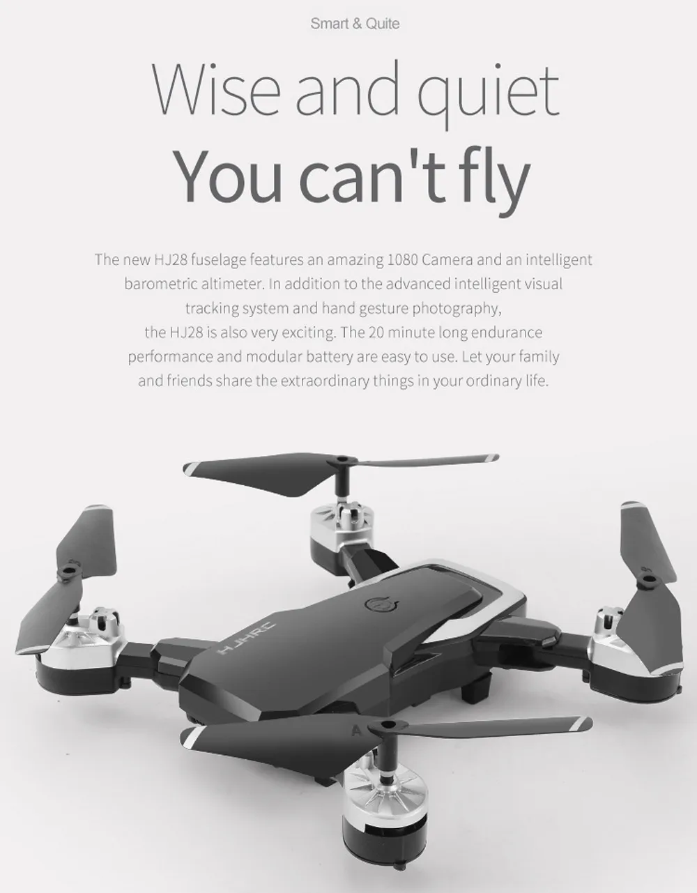 HJ28 Дрон 5.0MP 1080P Камера Wi-Fi FPV складной 6-осевой гироскоп жест светодиодный вертолет Радиоуправляемый квадрокоптер для селфи, Дрон с Камера